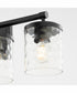 Starky 4-light Bath Vanity Light Matte Black