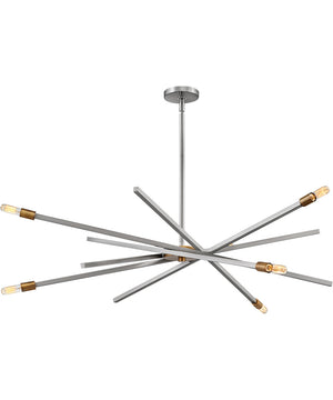 Archer 6-Light Large Single Tier in Brushed Nickel