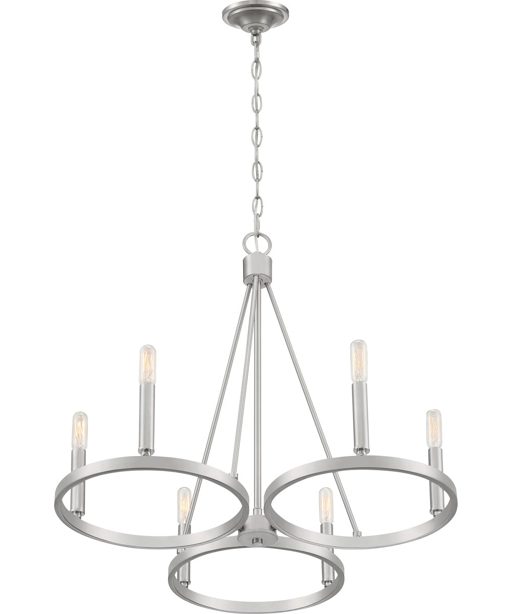 Revival 6-light Chandelier Brushed Nickel
