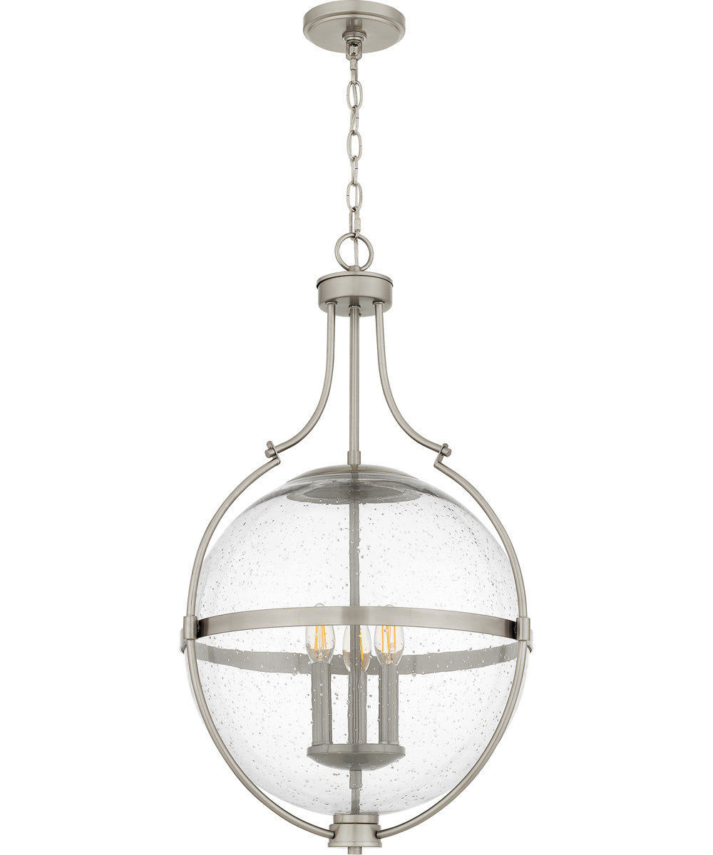 Quoizel Pendant Large 3-light Pendant Brushed Nickel