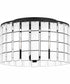 Seigler Medium 3-light Semi Flush Mount Matte Black
