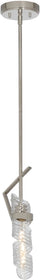 6"W Milano 1 Light Pendant Polished Nickel