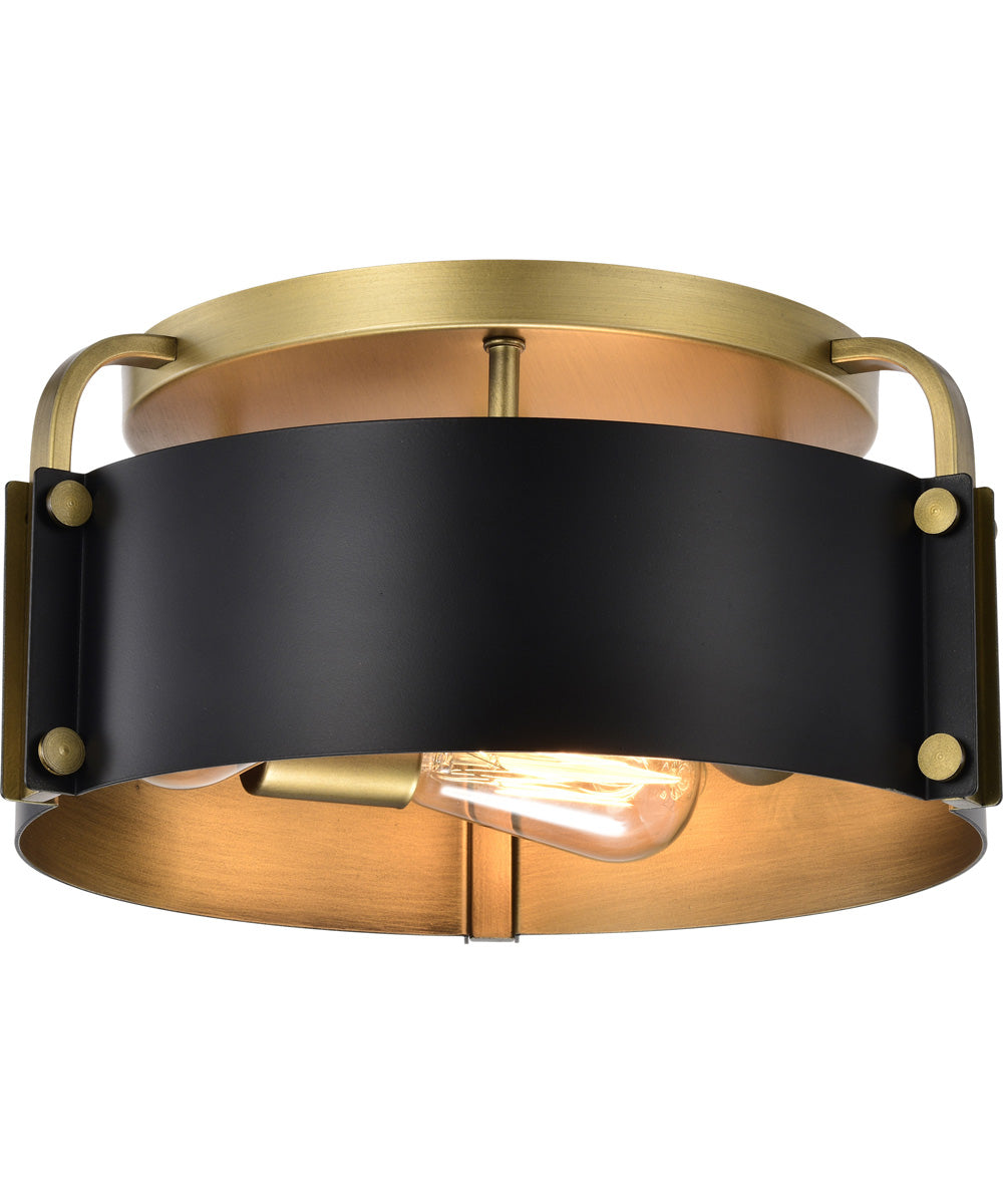 Altos 3-Light Close-to-Ceiling Matte Black