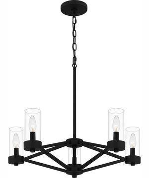 Villa 5-light Chandelier Earth Black