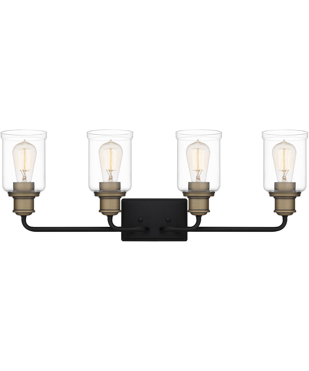 Cox Extra Large 4-light Bath Light Matte Black