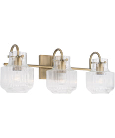 Nyla 3-Light Vanity Aged Brass
