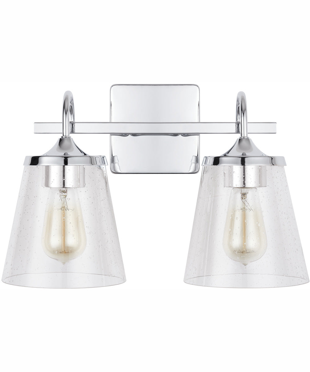Jayne 2-Light Vanity Chrome