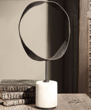 18"H Rilynn Metal Ring Sculpture