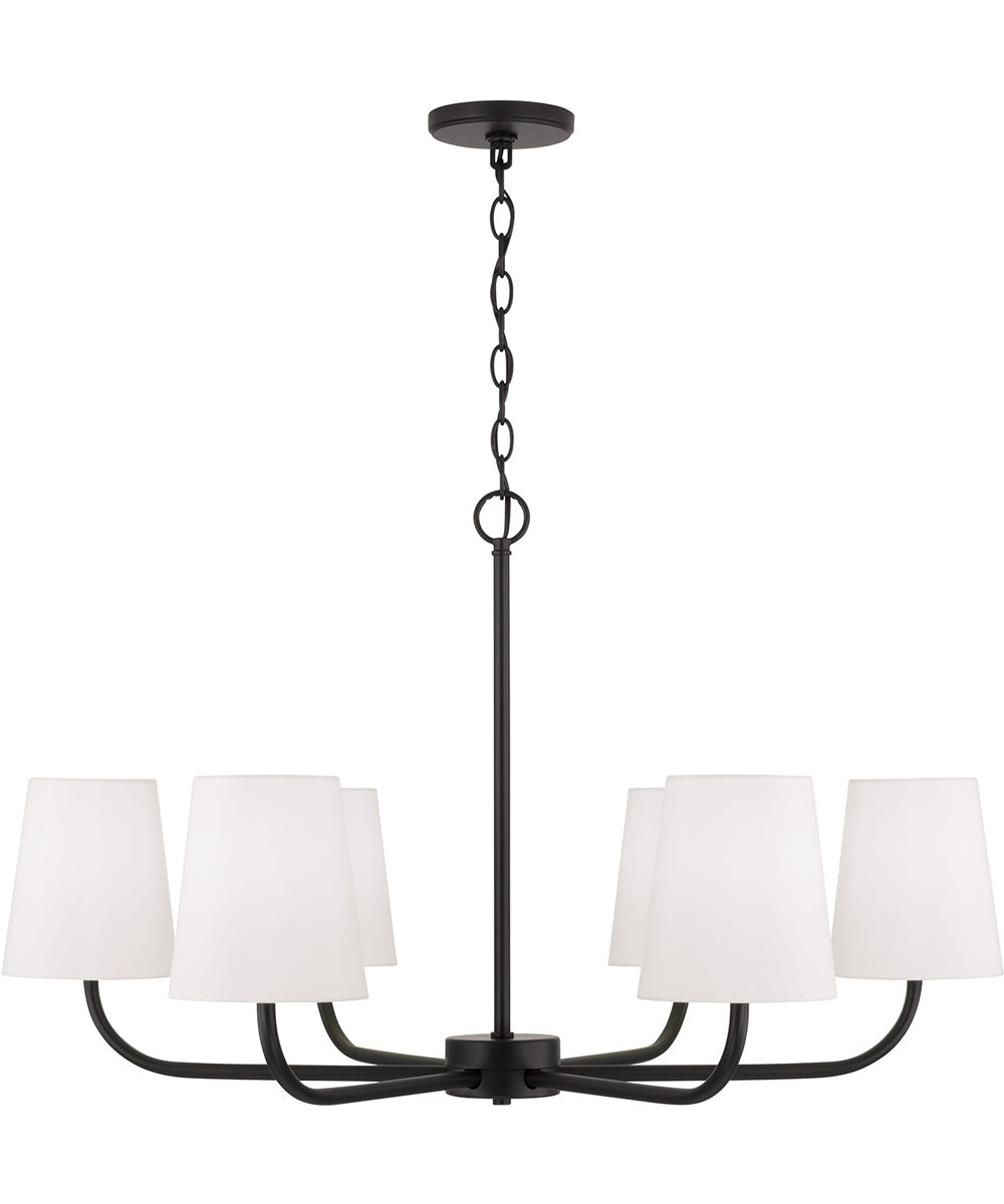 Brody 6-Light Chandelier Matte Black