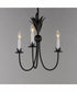 Paloma 3-Light Chandelier Anthracite