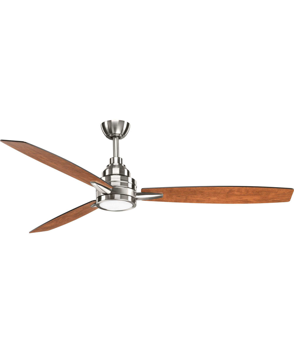 Gaze 60" LED 3-Blade Ceiling Fan Brushed Nickel