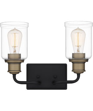 Cox Medium 2-light Bath Light Matte Black