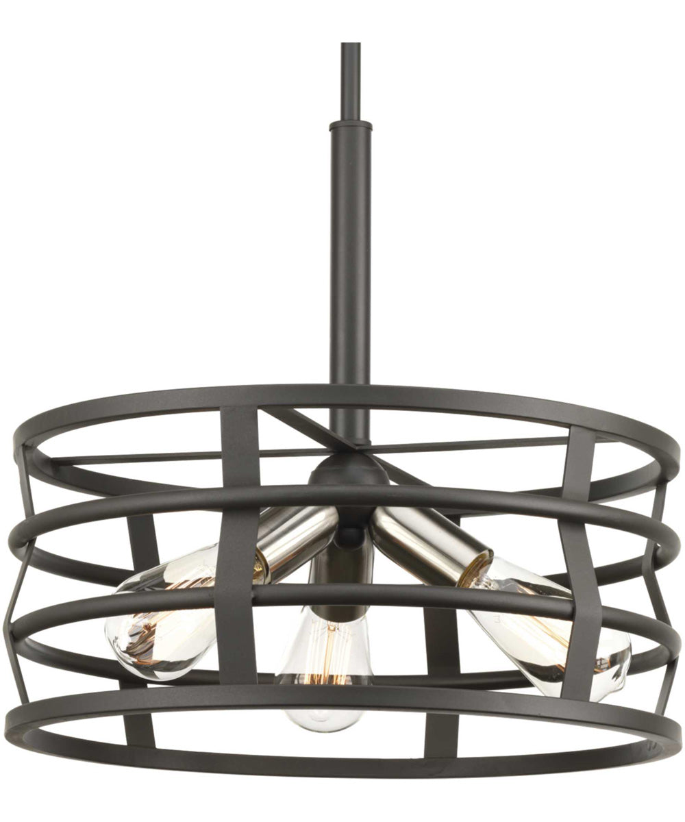 Remix 3-Light Global Pendant Light Graphite