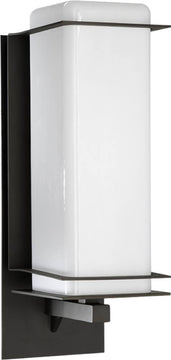 21"h Balboa 1-Light Outdoor Wall Lantern Oiled Bronze