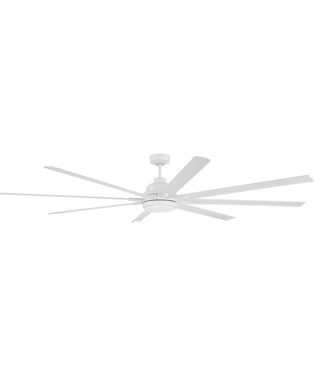Rush 84" 1-Light Ceiling Fan (Blades Included) White