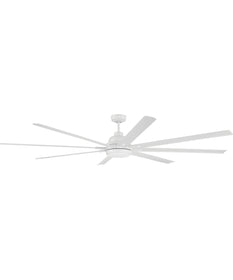 Rush 84" 1-Light Ceiling Fan (Blades Included) White