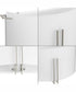 Modern Glass Sconce 2-Light Wall Sconce Brushed Nickel