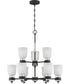 Conrad 9-light Chandelier Brushed Nickel