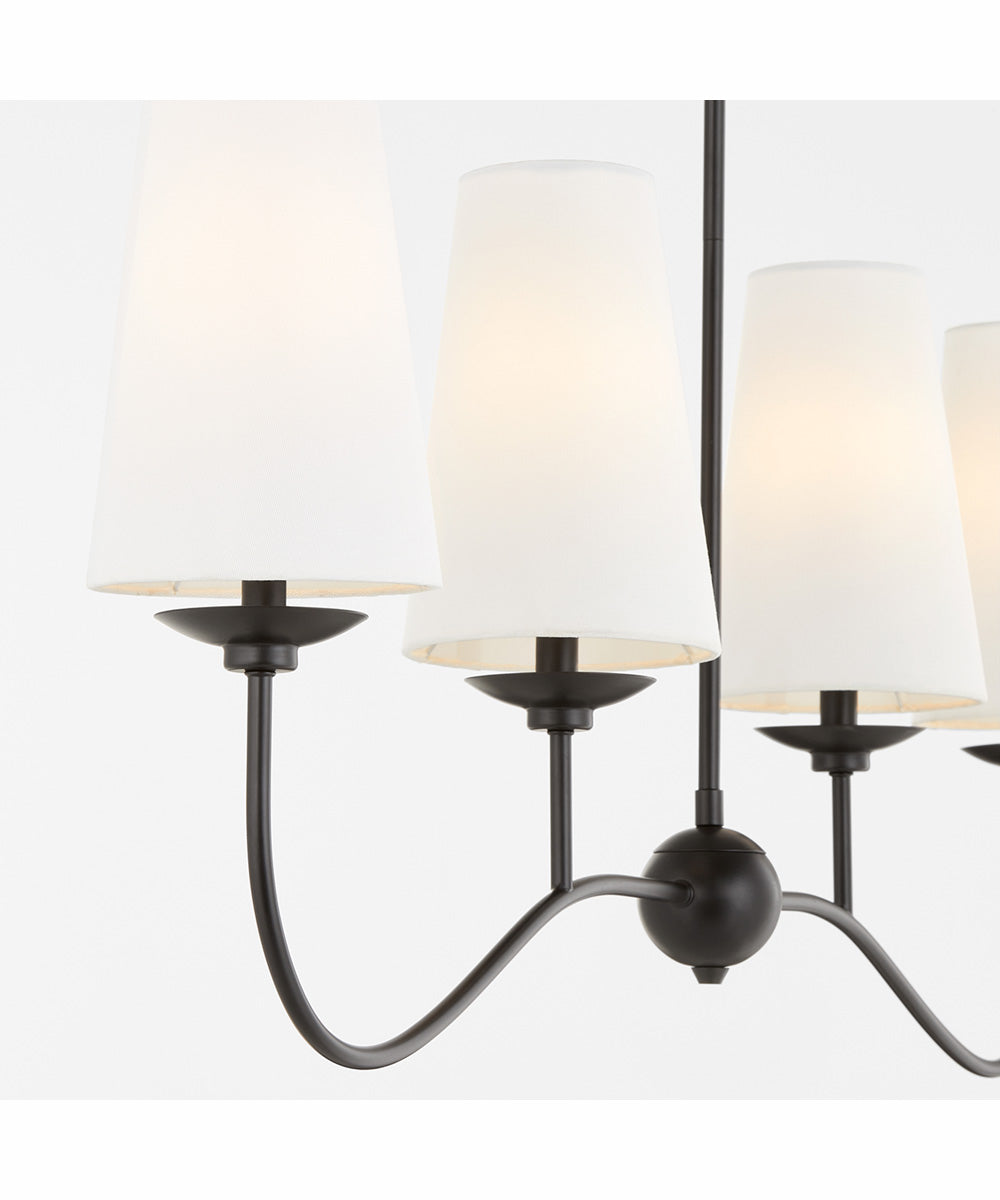 Euphora 4-light Chandelier Matte Black
