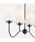 Euphora 4-light Chandelier Matte Black