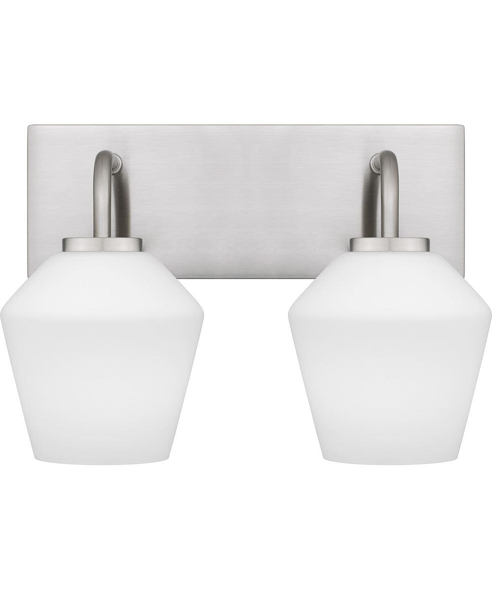 Nielson Medium 2-light Bath Light Brushed Nickel