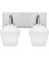 Nielson Medium 2-light Bath Light Brushed Nickel