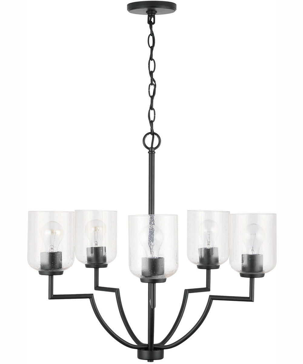 Carter 5-Light Chandelier Matte Black