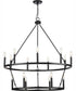 Gilliam 9-Light New Traditional Chandelier Matte Black