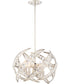 Crescent 4-light Pendant Polished Nickel