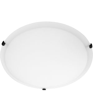 4-light Ceiling Flush Mount Matte Black