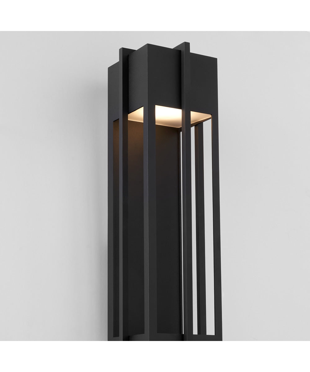 Al Fresco 1-light LED Wall Mount Light Fixture Textured Black