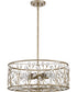 Meadow Lane 5-light Pendant Vintage Gold