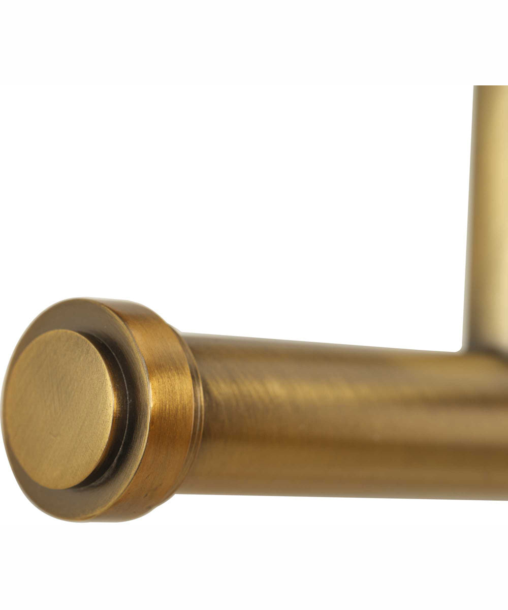 Preston 4-Light Coastal Bath Vanity Light Vintage Brass