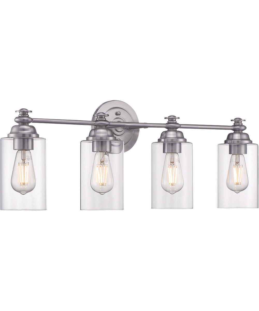 Dardyn 4-Light Vanity Brushed Polished Nickel