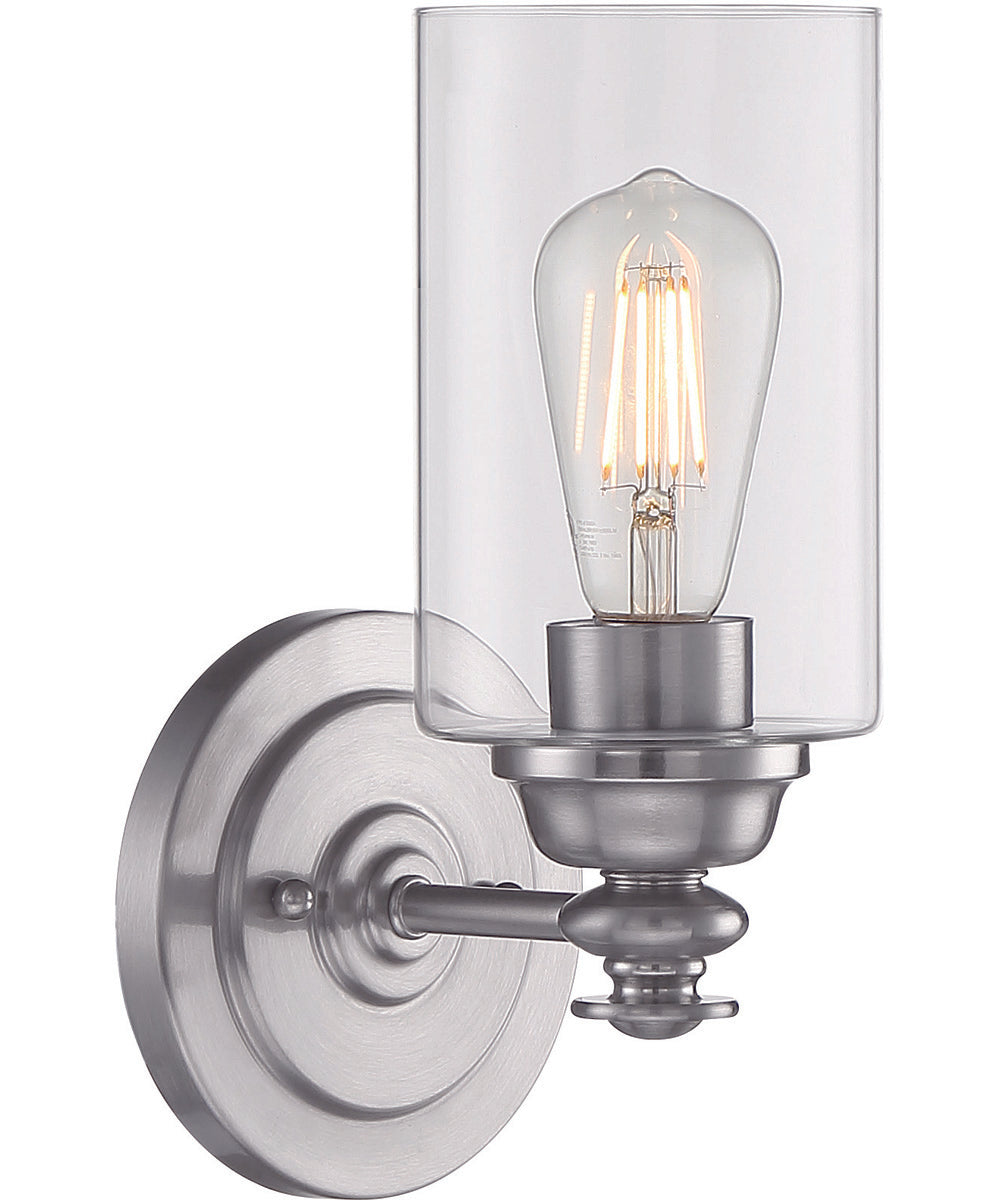 Dardyn 1-Light Wall Sconce Brushed Polished Nickel
