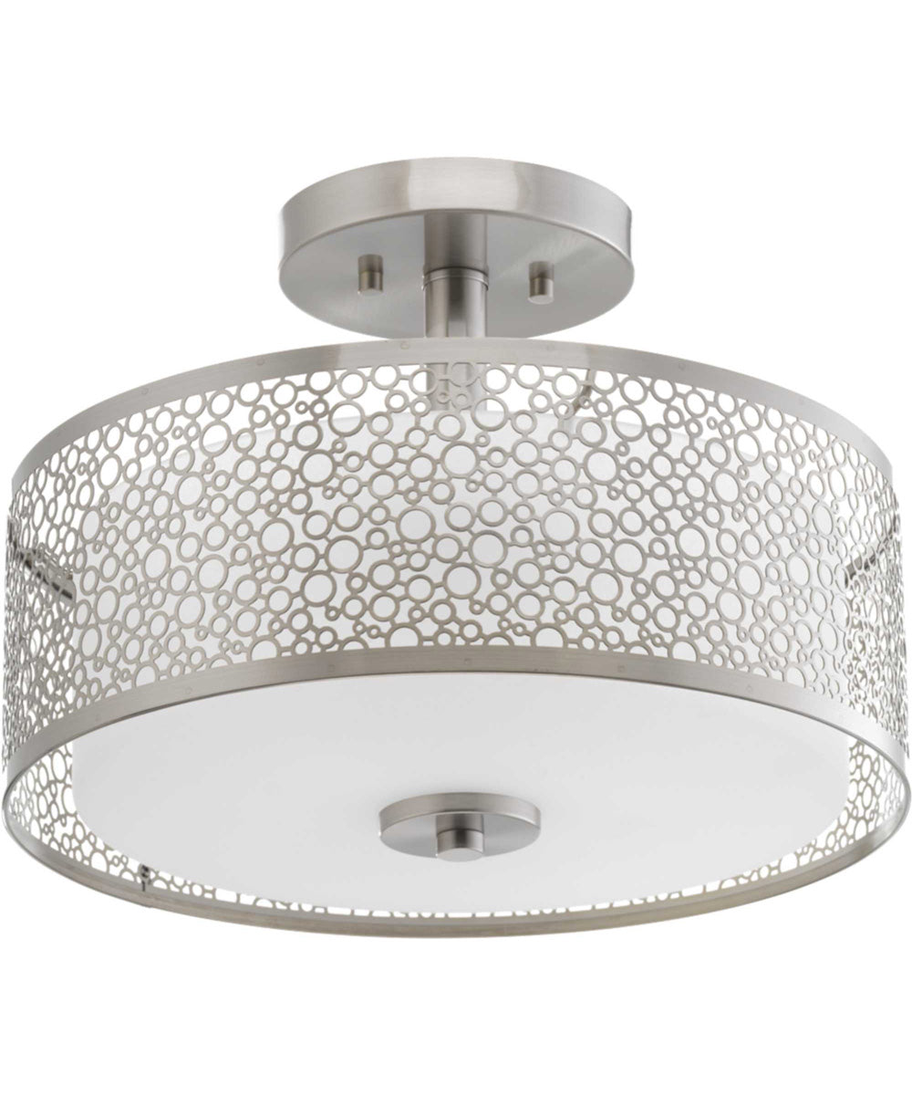 Mingle LED 14" Semi-Flush Mount Brushed Nickel