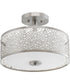 Mingle LED 14" Semi-Flush Mount Brushed Nickel