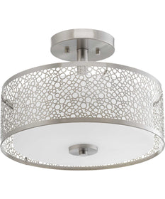 Mingle LED 14" Semi-Flush Mount Brushed Nickel