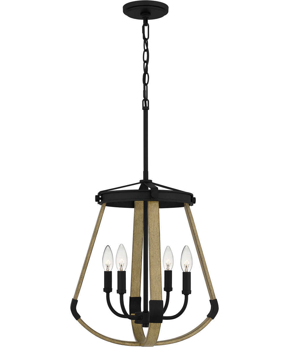 Demura 4-light Pendant Matte Black