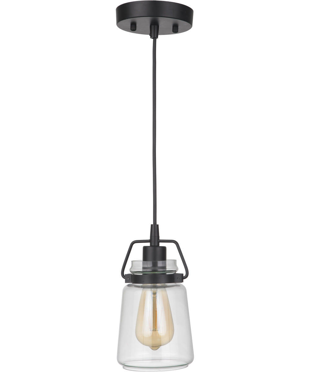 Trystan 1-Light Mini Pendant Flat Black