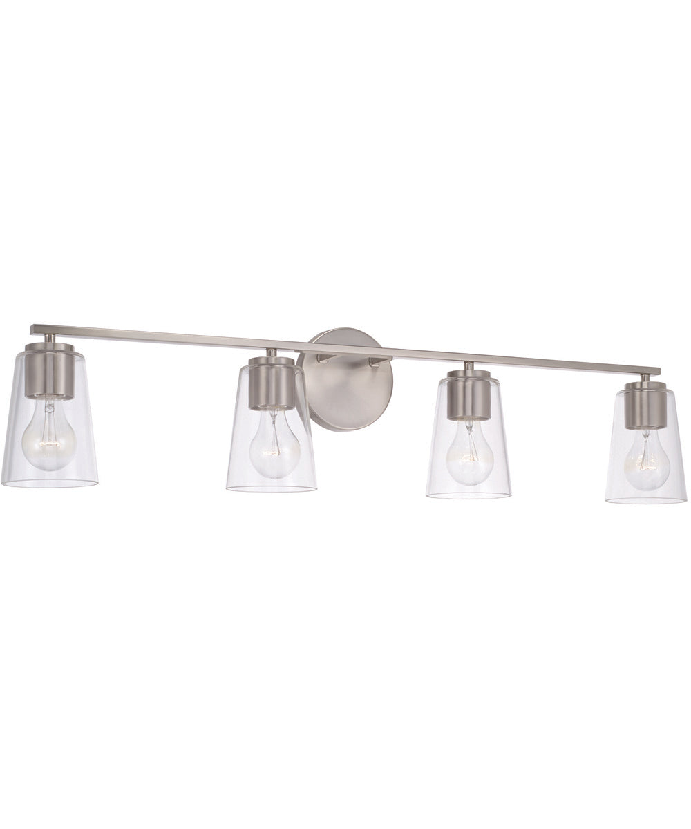 Portman 4-Light Vanity Brushed Nickel