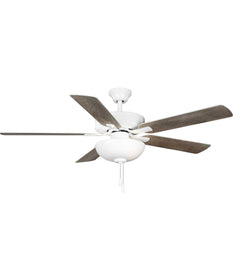 AirPro 52 in. 5-Blade Transitional Ceiling Fan with Light White