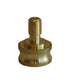 Lamp Harp Nozzle Reducer Solid Brass (1/8"IP to 1/4"-27)
