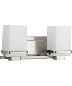 Metric 2-Light Bath & Vanity Brushed Nickel