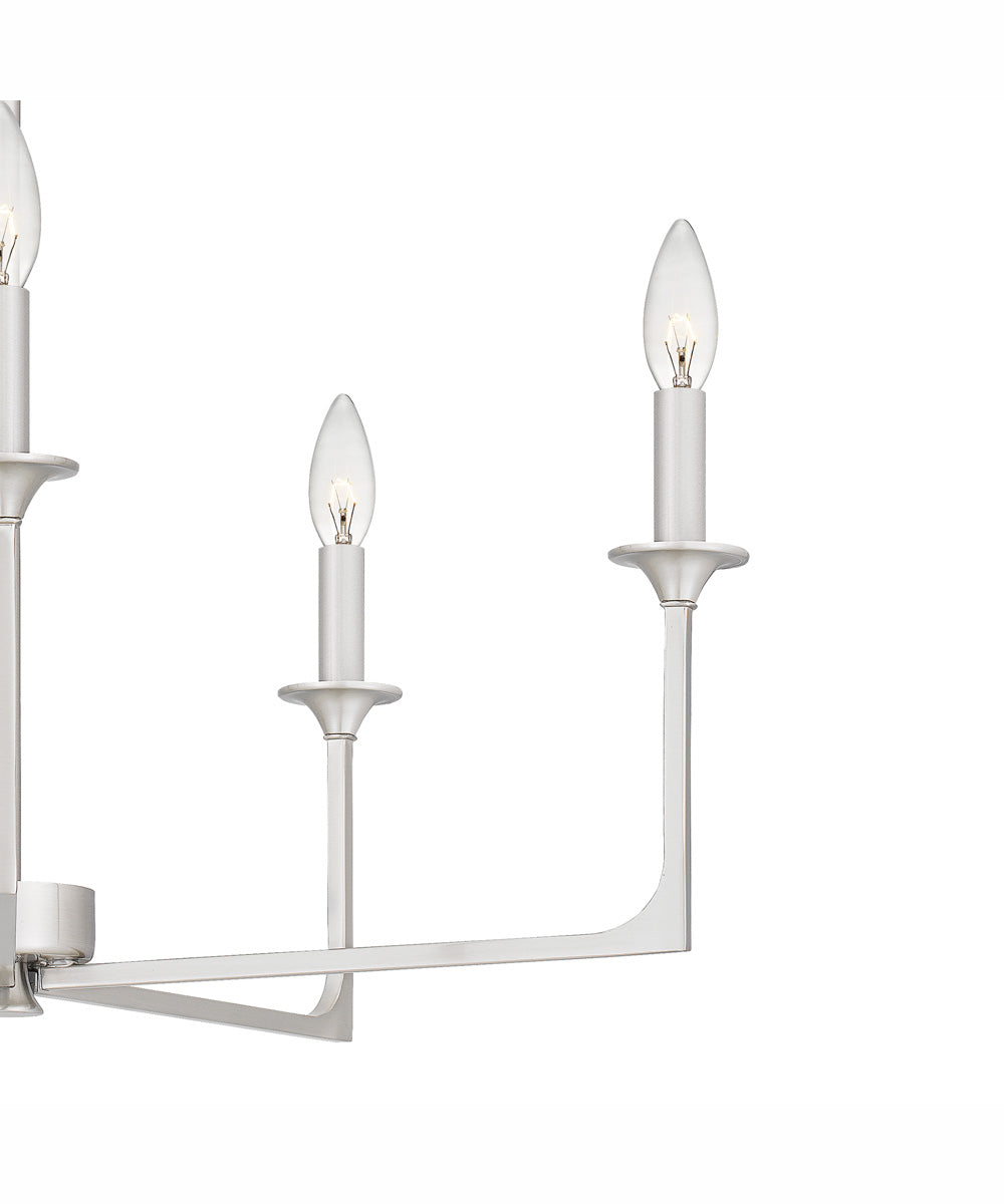 Prescott 5-light Chandelier Brushed Nickel