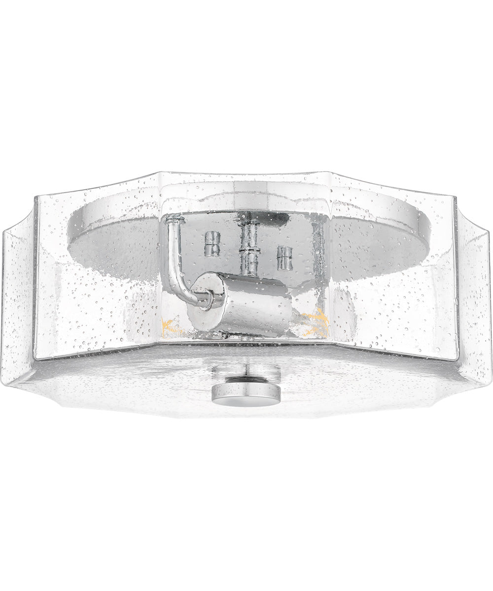 Quoizel Flush Mount Medium 2-light Flush Mount Polished Chrome