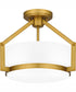 Quoizel Semi-Flush Mount Medium 2-light Semi Flush Mount Aged Brass