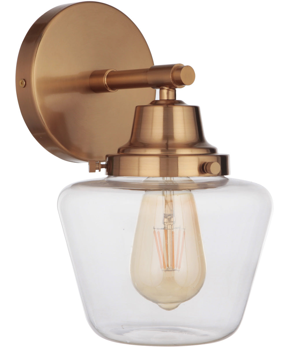 Essex 1-Light Wall Sconce Satin Brass