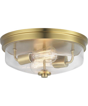 Blakely 2-Light 13-5/8" Flush Mount Brushed Bronze