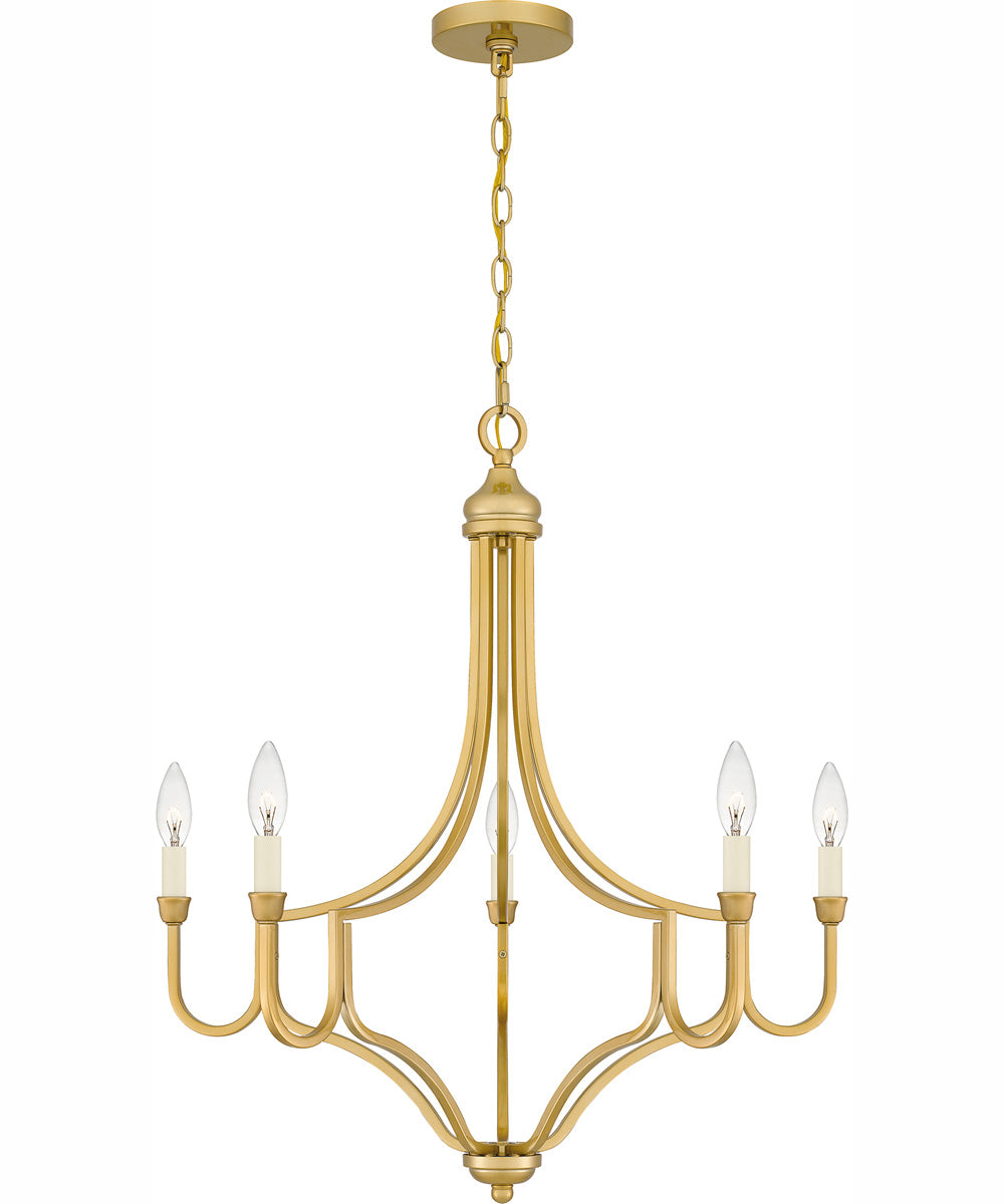 Mabel 5-light Chandelier Light Gold
